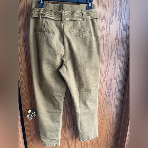 A New Day Paperbag Belted Waist High-Rise Ankle Pants - Picture 3 of 3